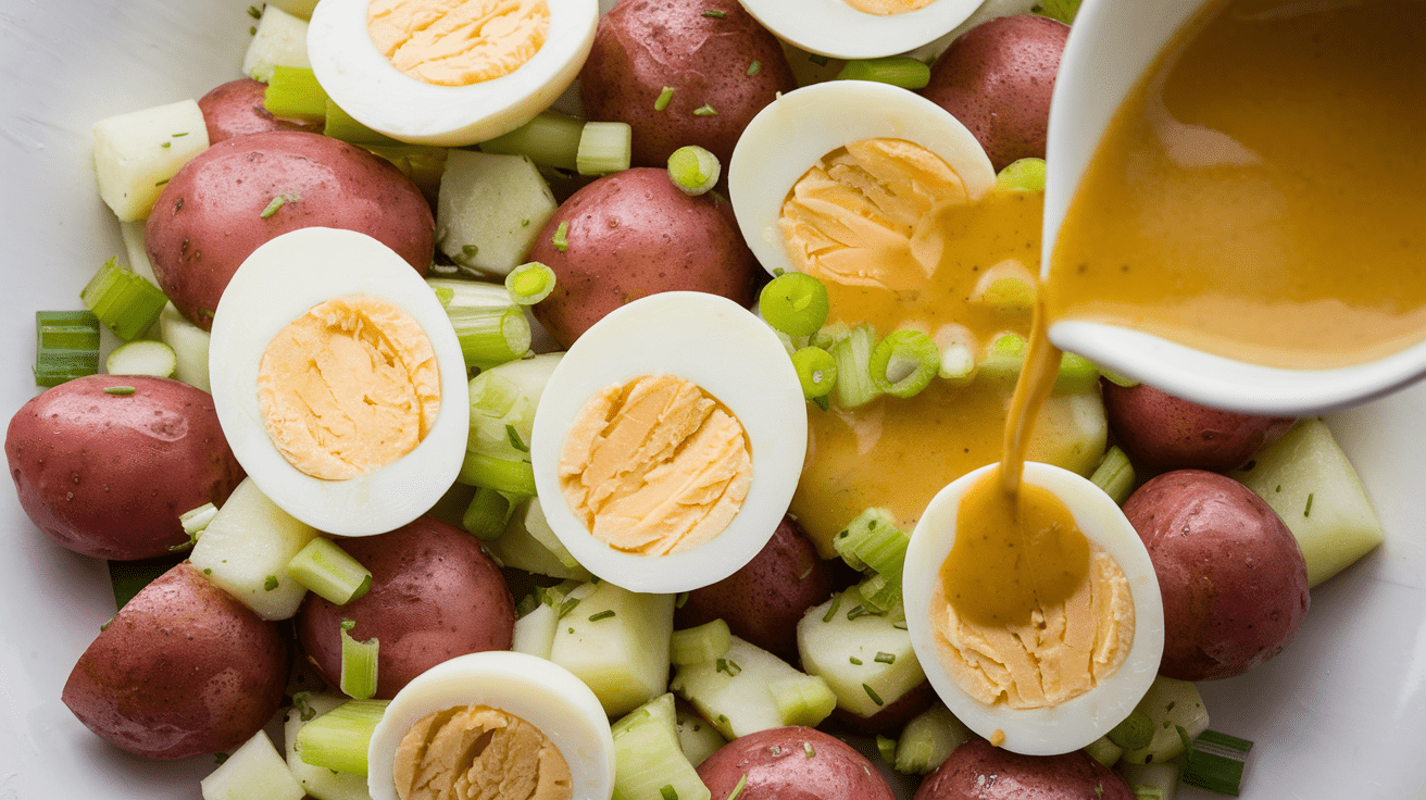 Potato Salad with 7-Minute Eggs and Mustard Vinaigrette