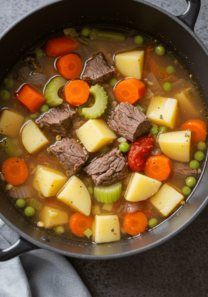 Old-Fashioned Vegetable Beef Soup – SPICEDRECIPE