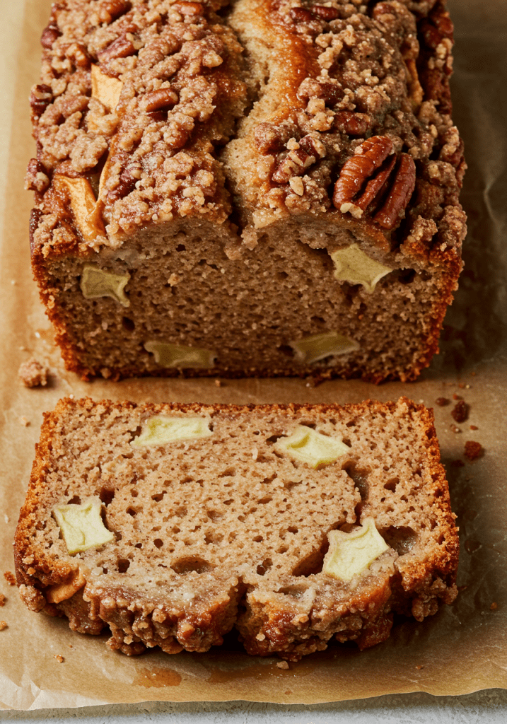 Apple Bread with Cinnamon Pecan Crunch – SPICEDRECIPE