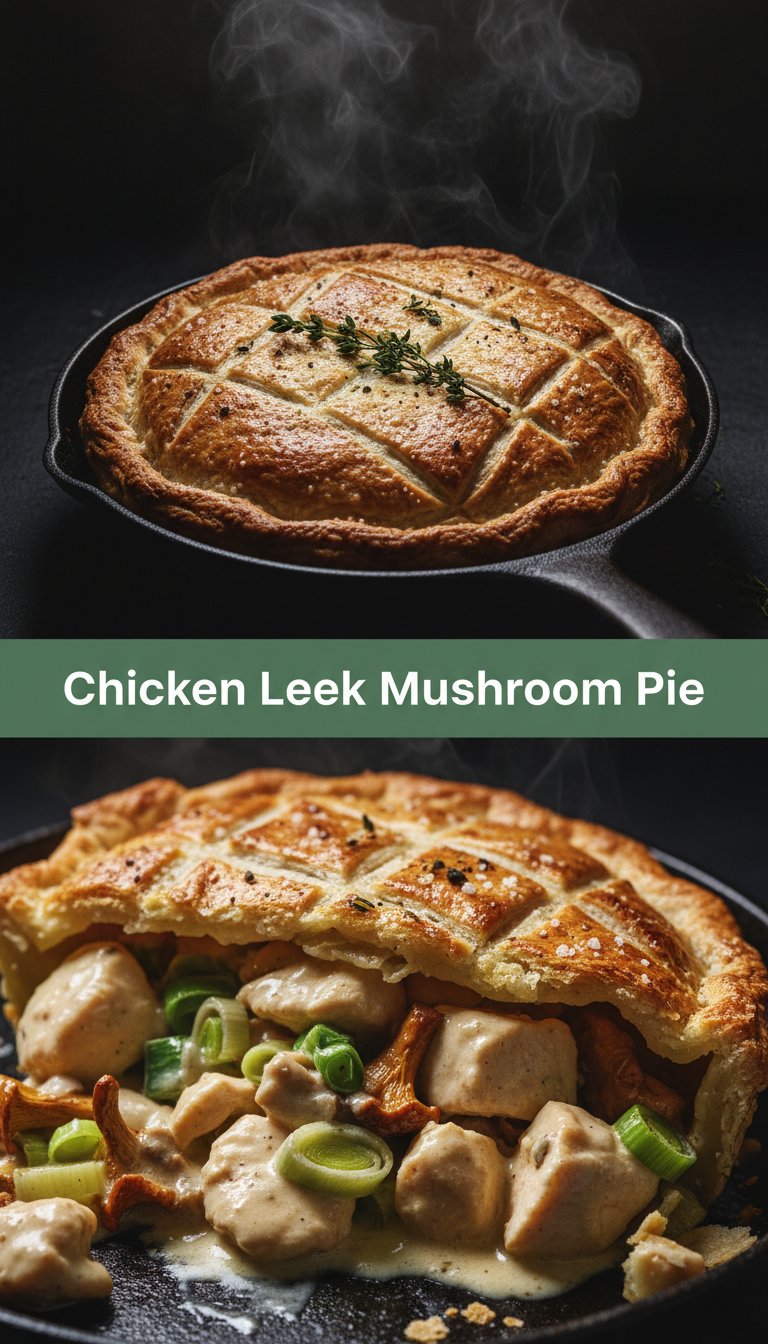 Leek Mushroom Pie