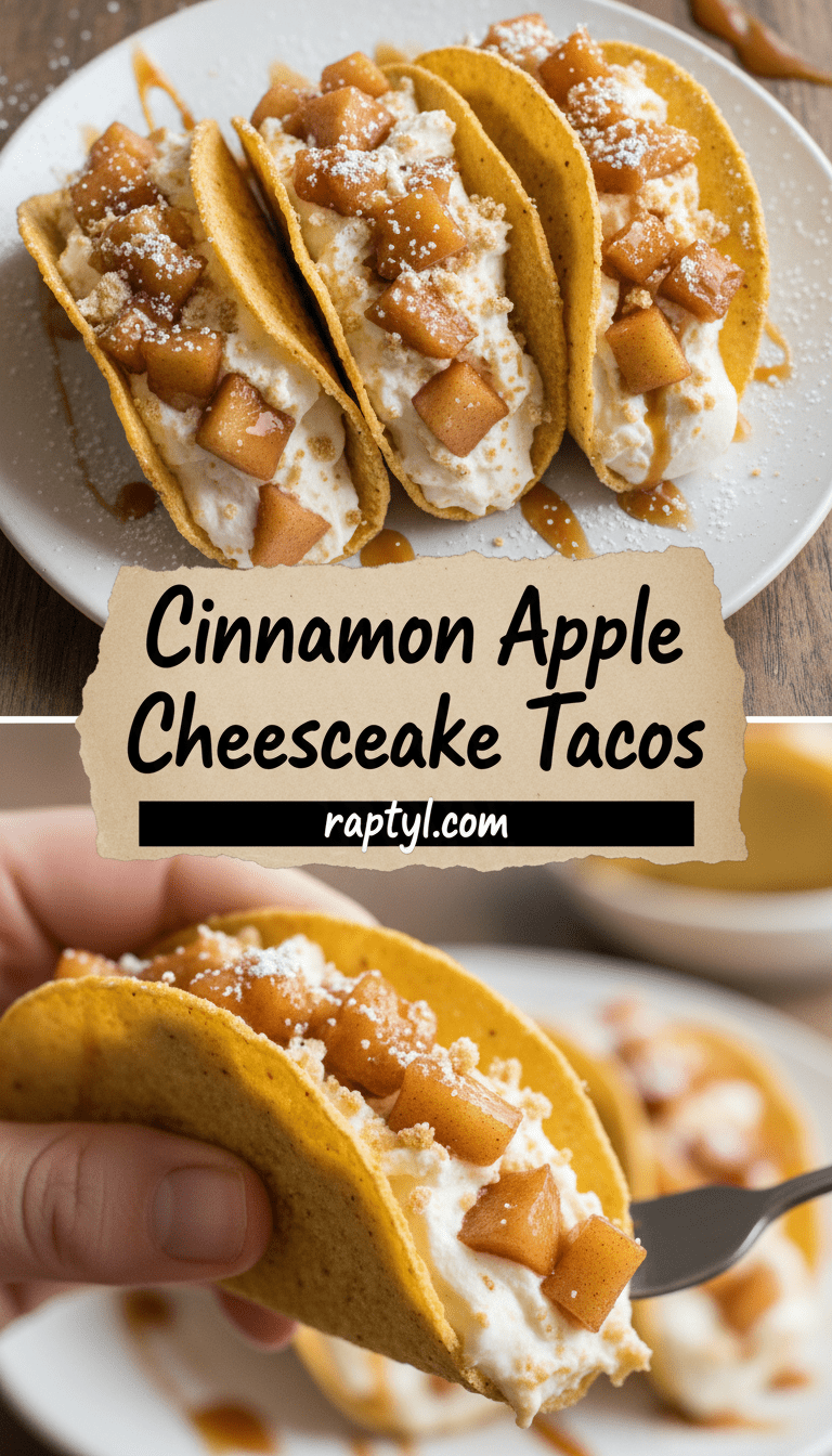 Apple Cheesecake Tacos