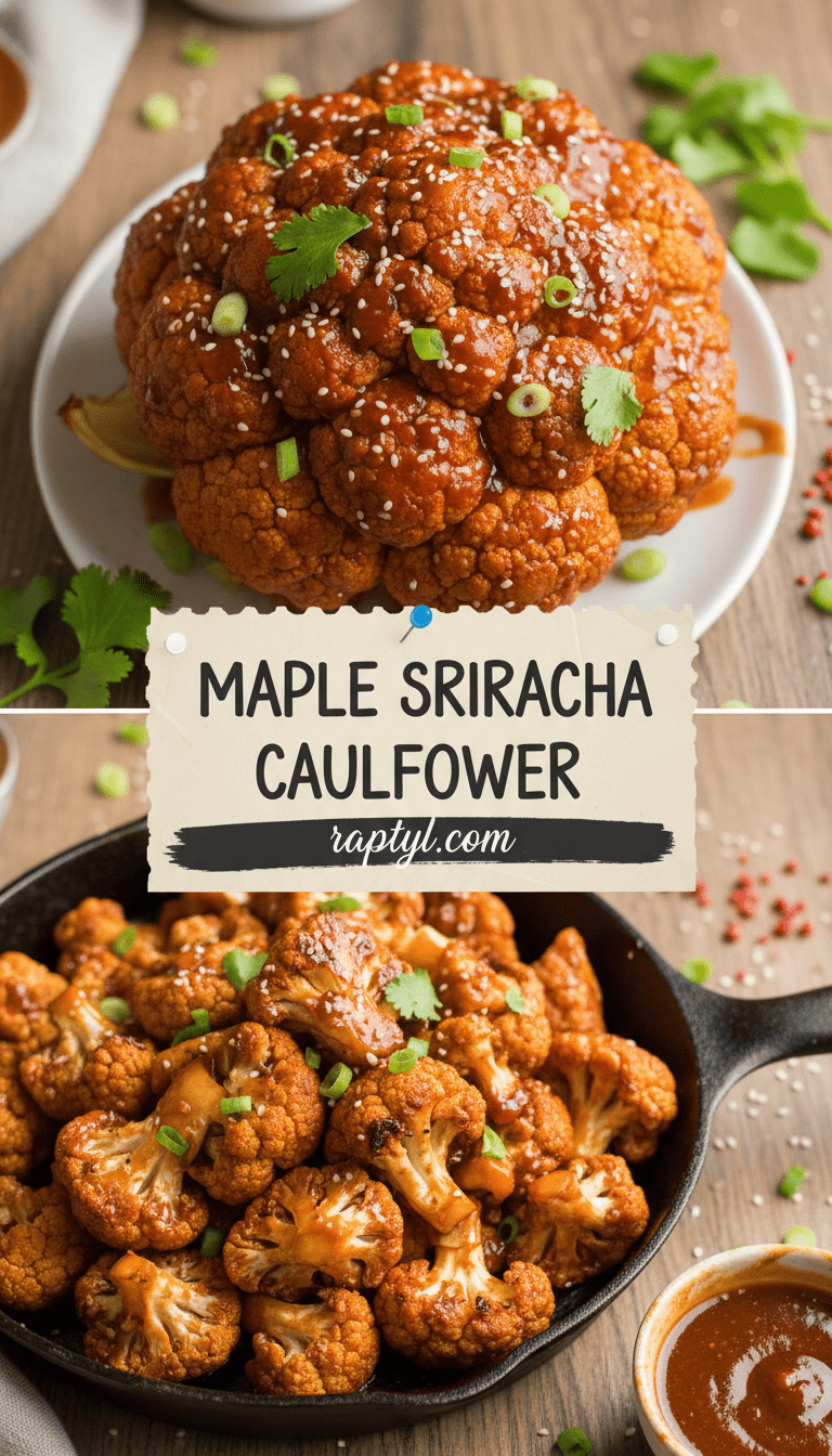 Maple Sriracha Cauliflower