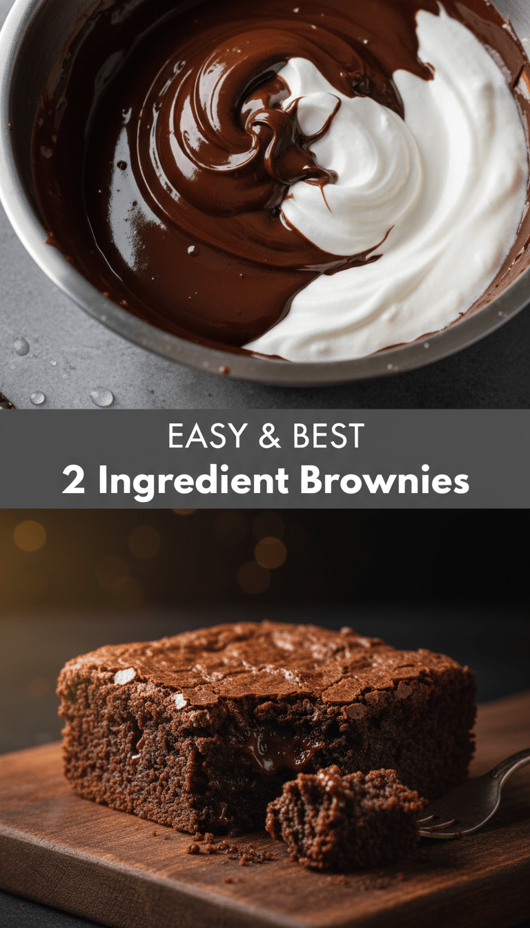 2 Ingredient Brownies Recipe
