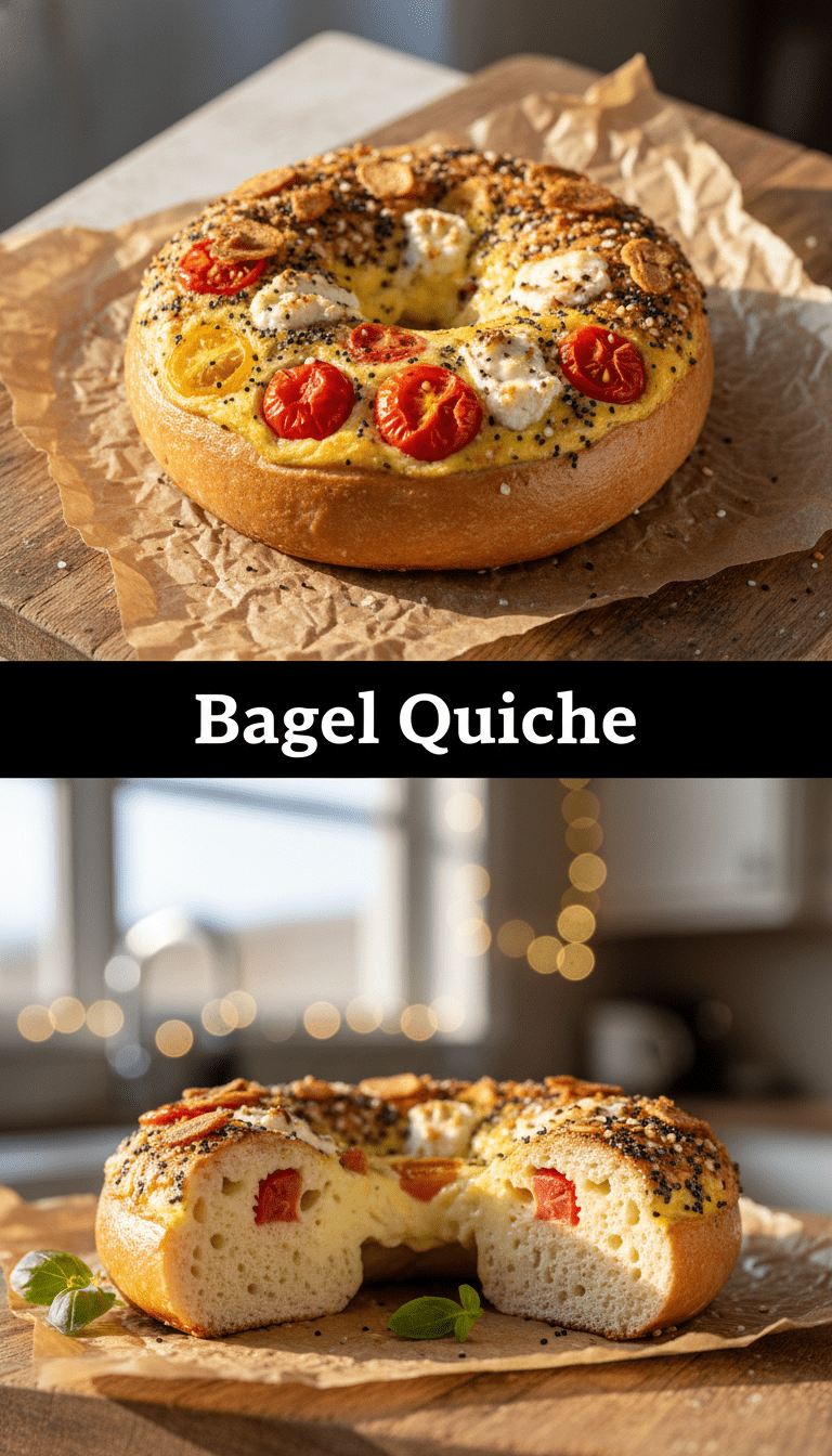 Bagel Quiche Recipe