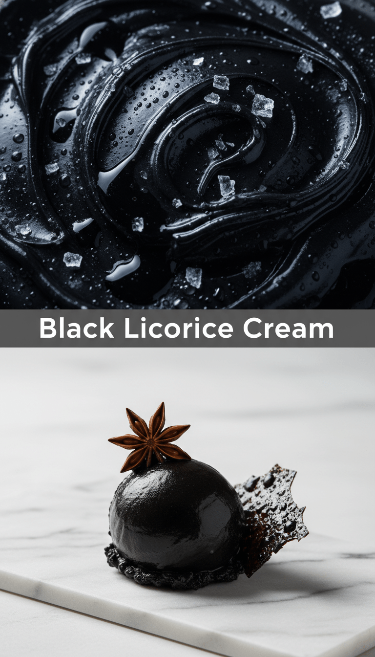 Licorice Ice cream