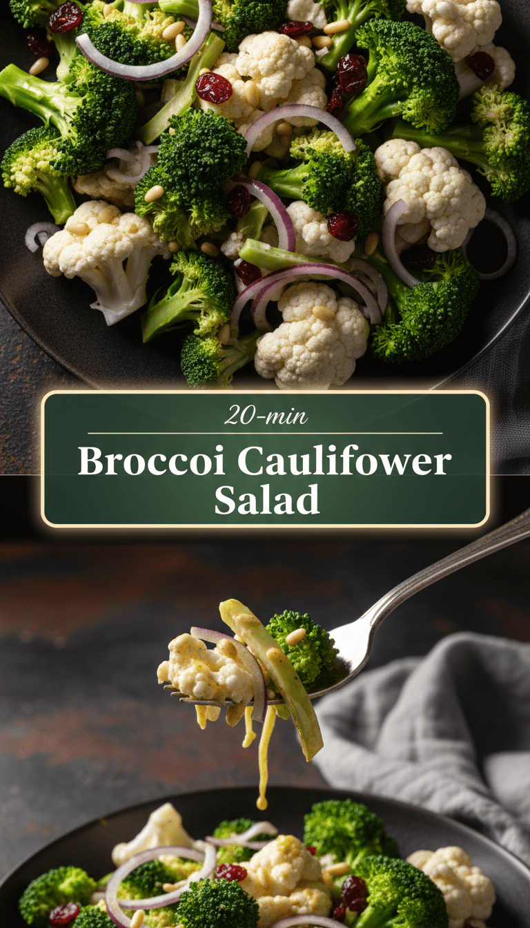 Broccoli Cauliflower Salad Recipe