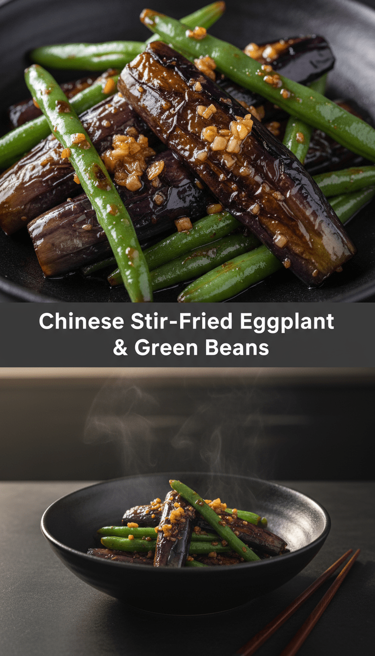 Stir Eggplant & Beans