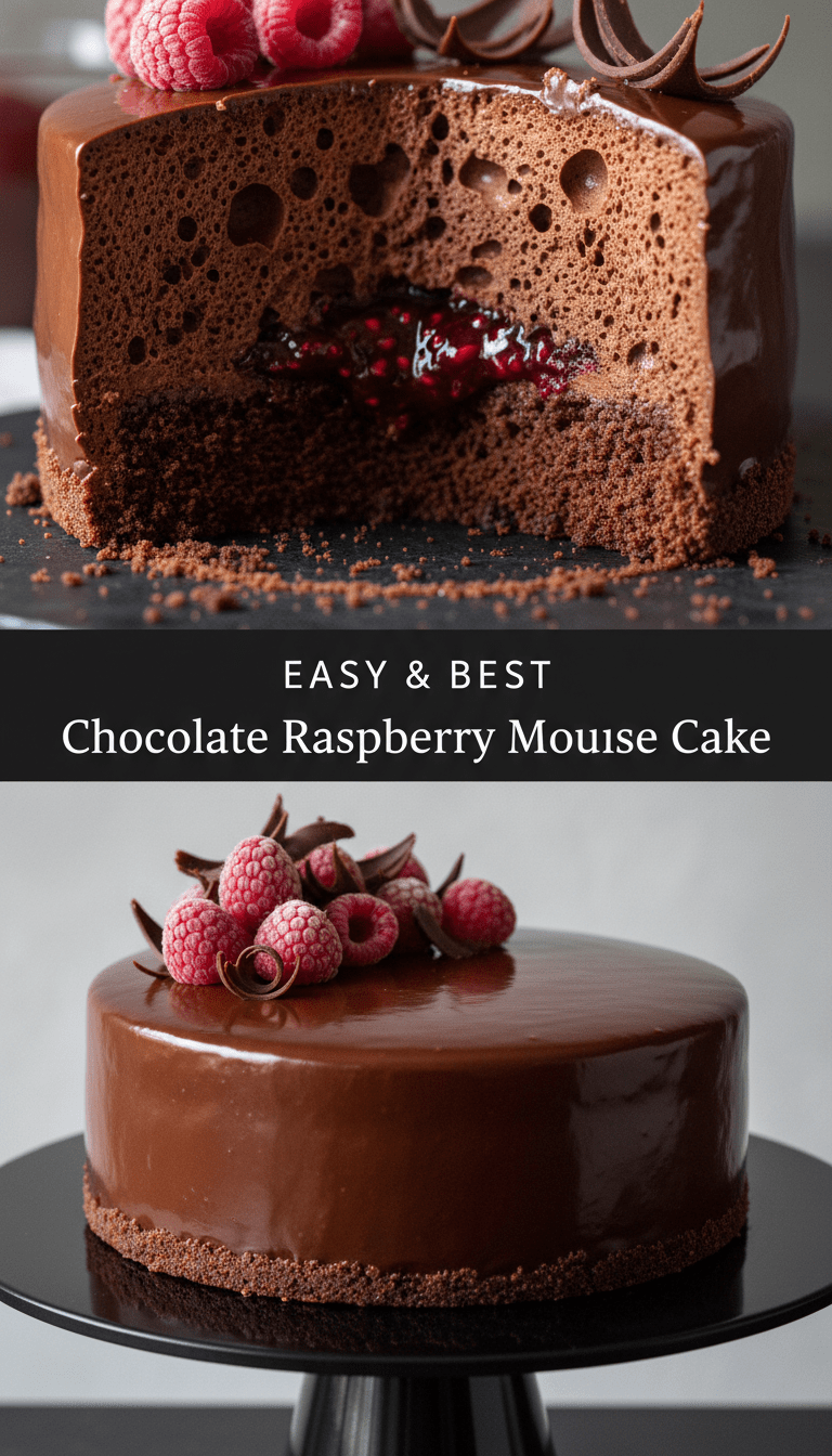 Raspberry Mousse Cake