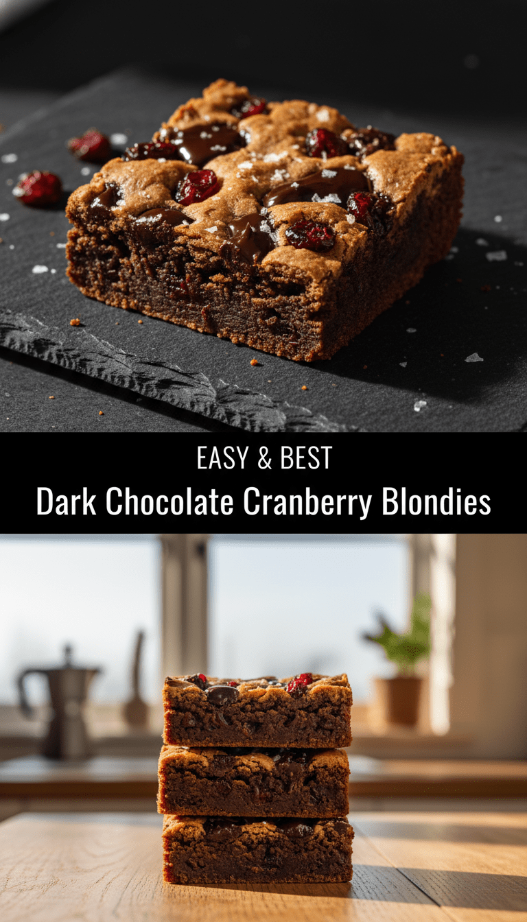 Cranberry Blondies Recipe