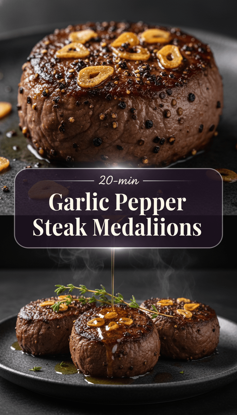 Pepper Steak Medallion Recipe