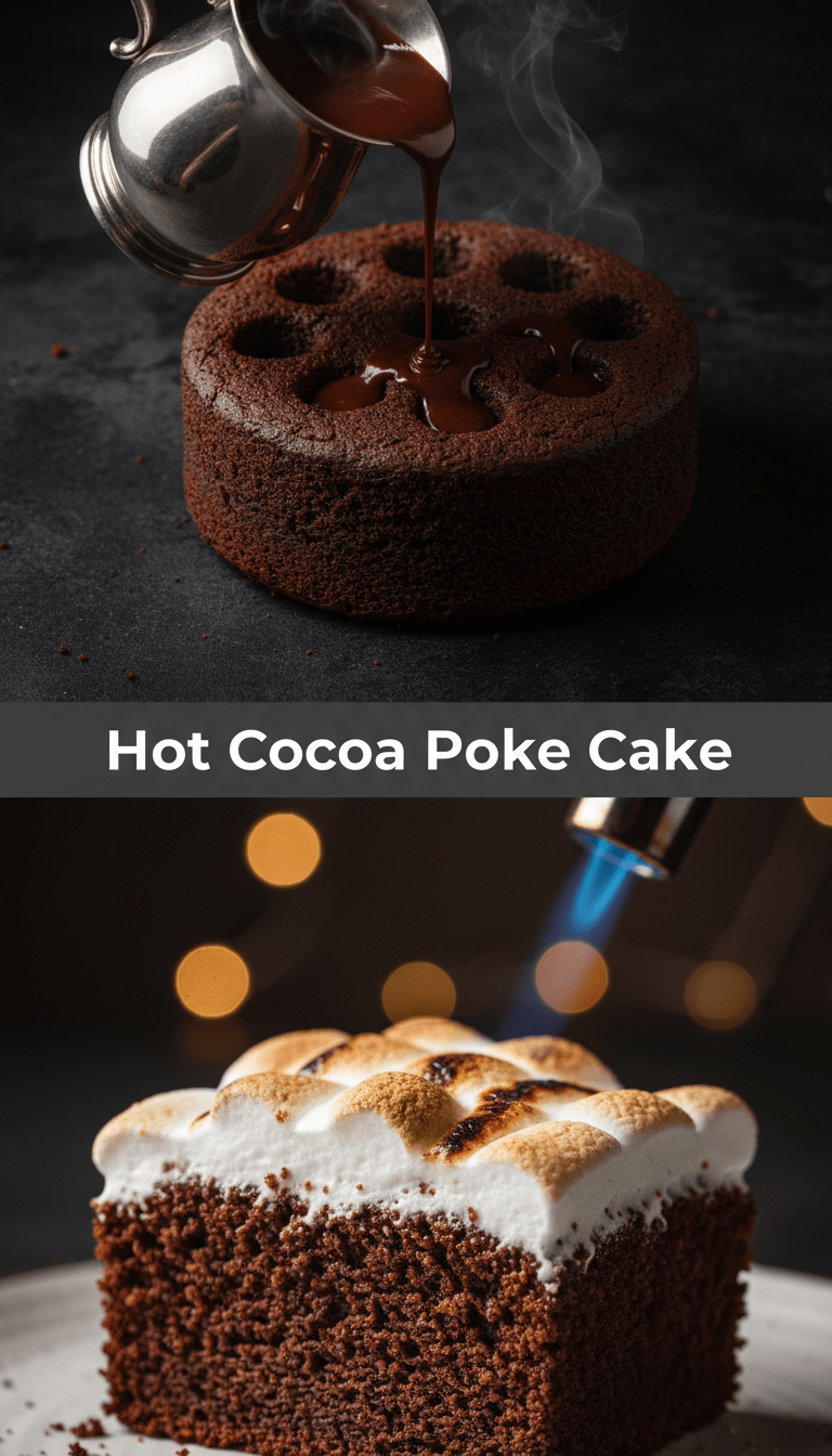 Cocoa Poke Cake