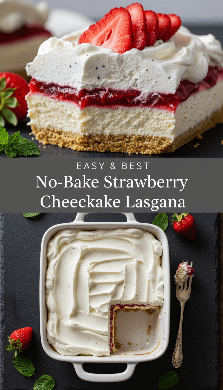 Strawberry Cheesecake Lasagna Recipe
