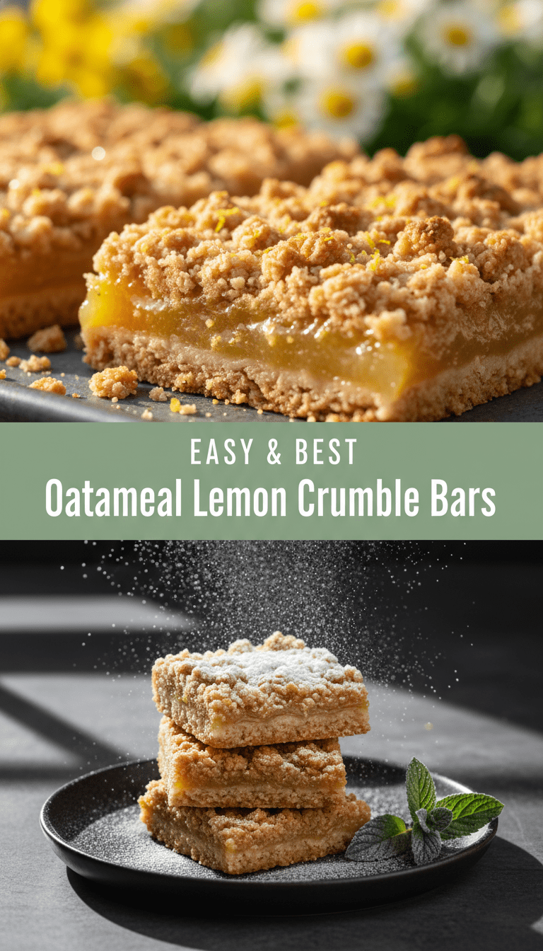 Lemon Crumble Bars Recipe