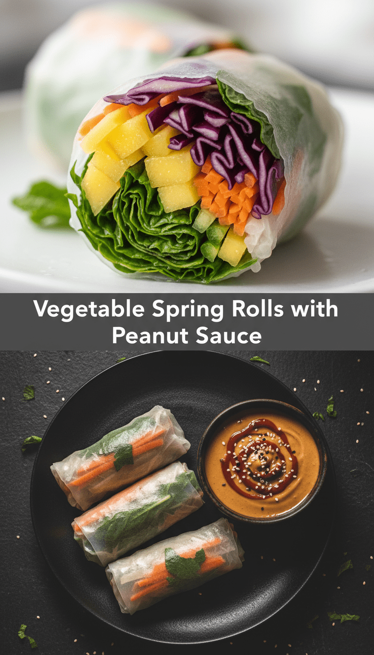 Spring Roll with Peanut Sauce