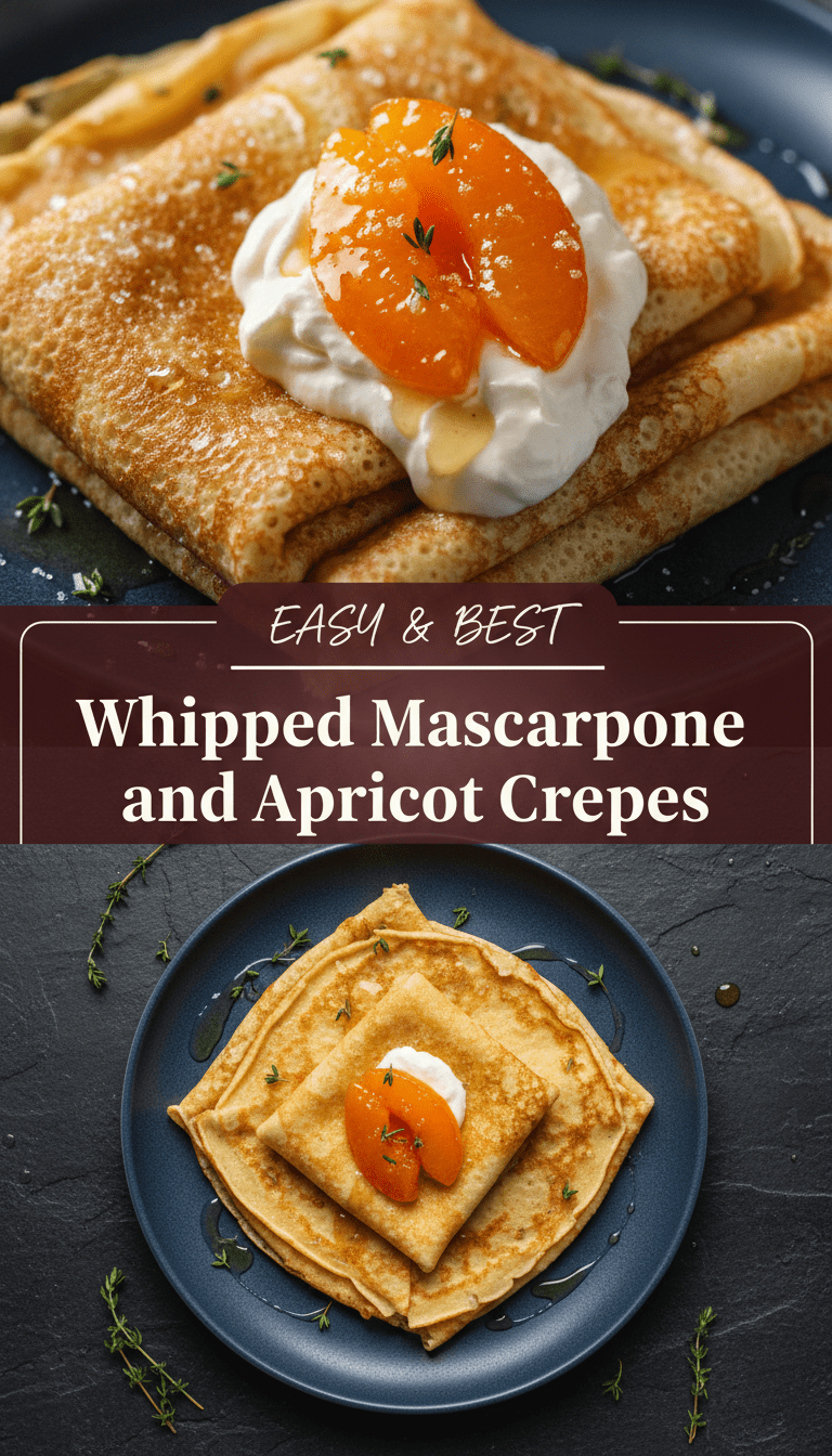 Mascarpone and Apricot Crepe Recipe
