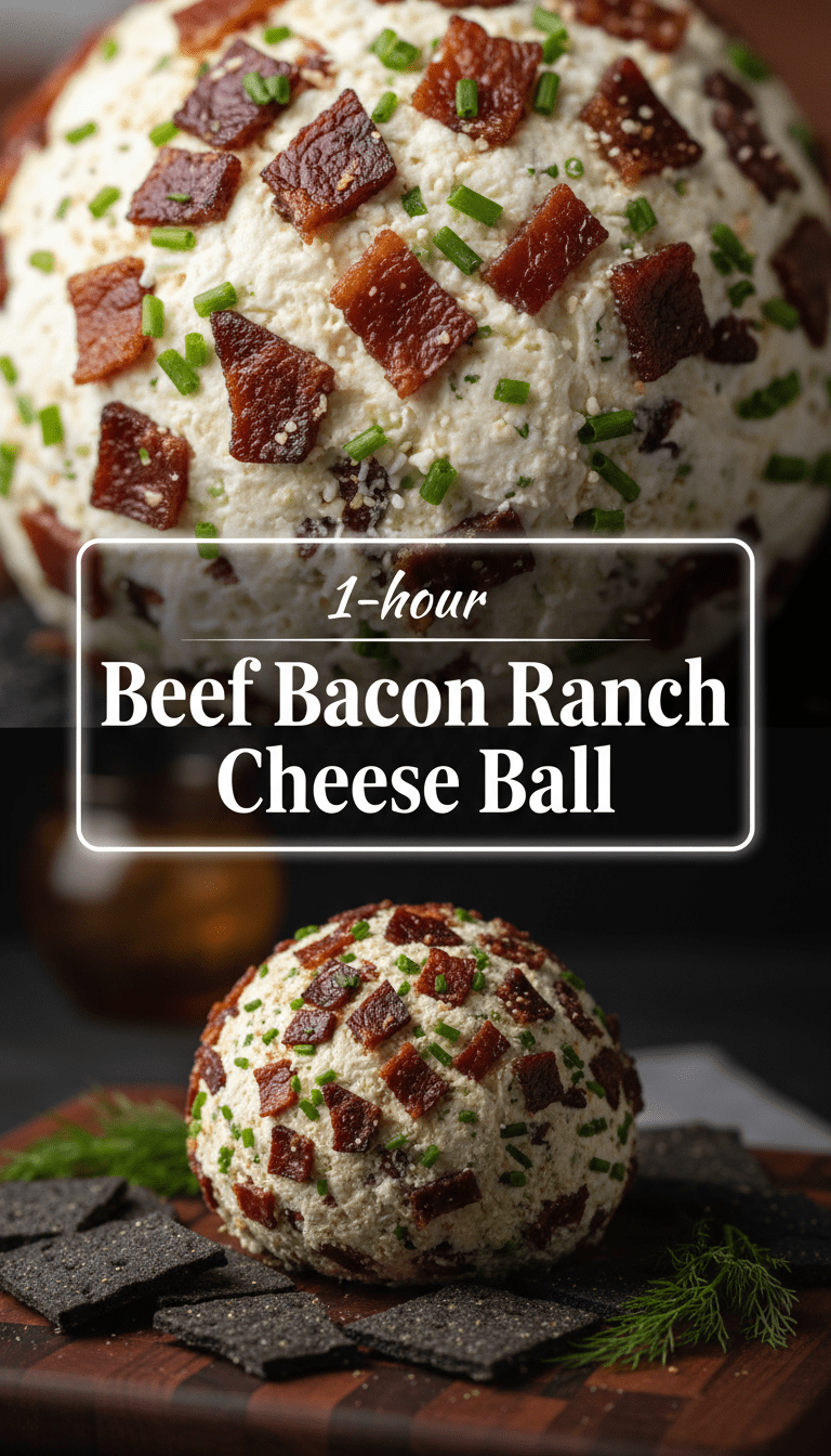 Beef Bacon Cheese Ball Recipe