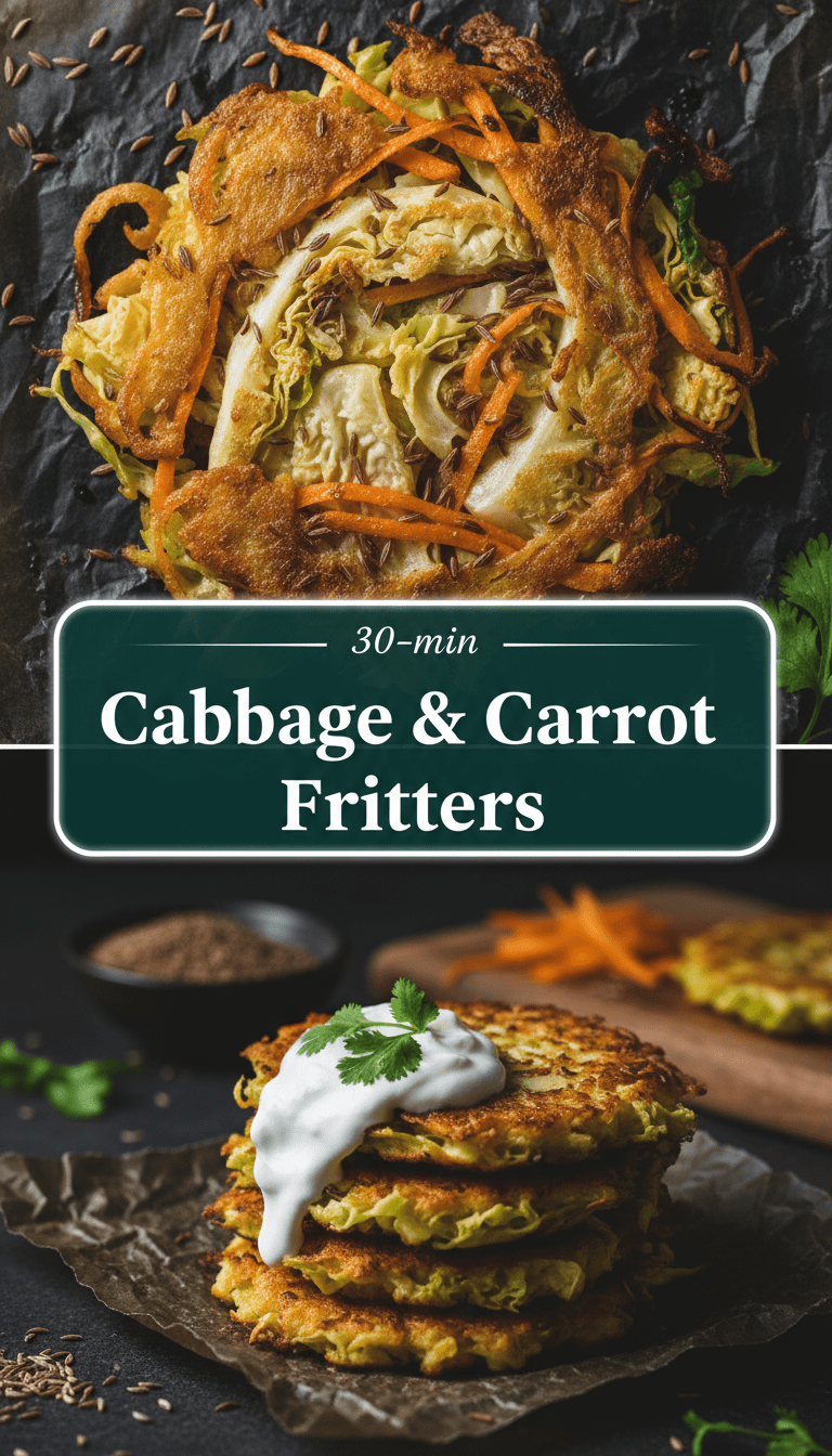 Cabbage &7 Carrot Fritter Recipe