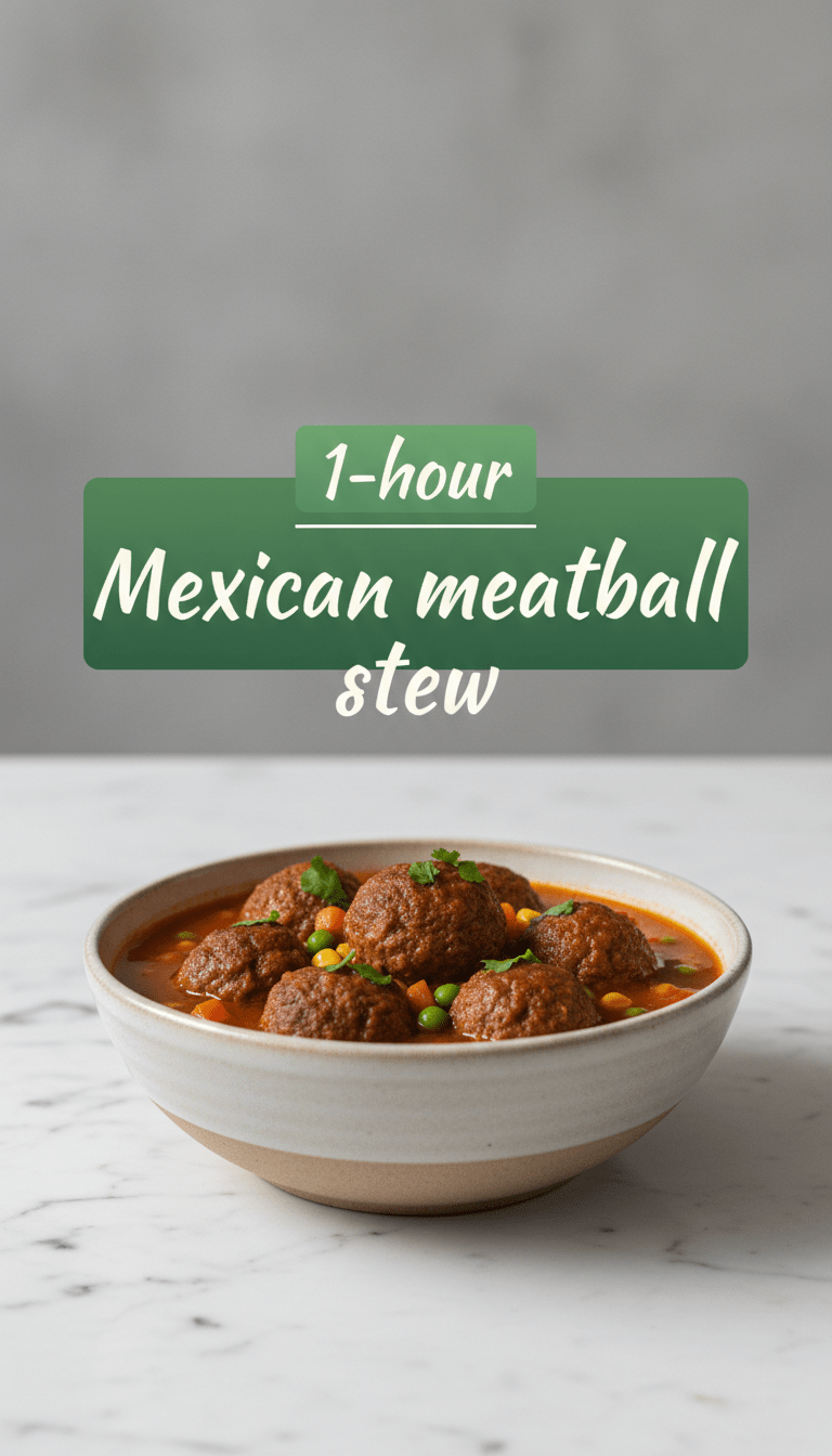 Mexican Meatball Stew Recipe