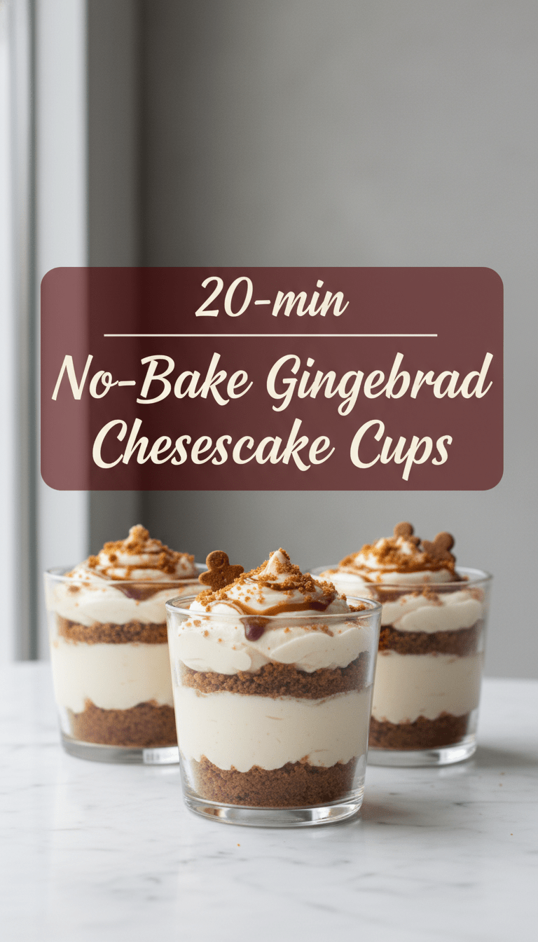 Gingerbread Cheesecake Cup Recipe