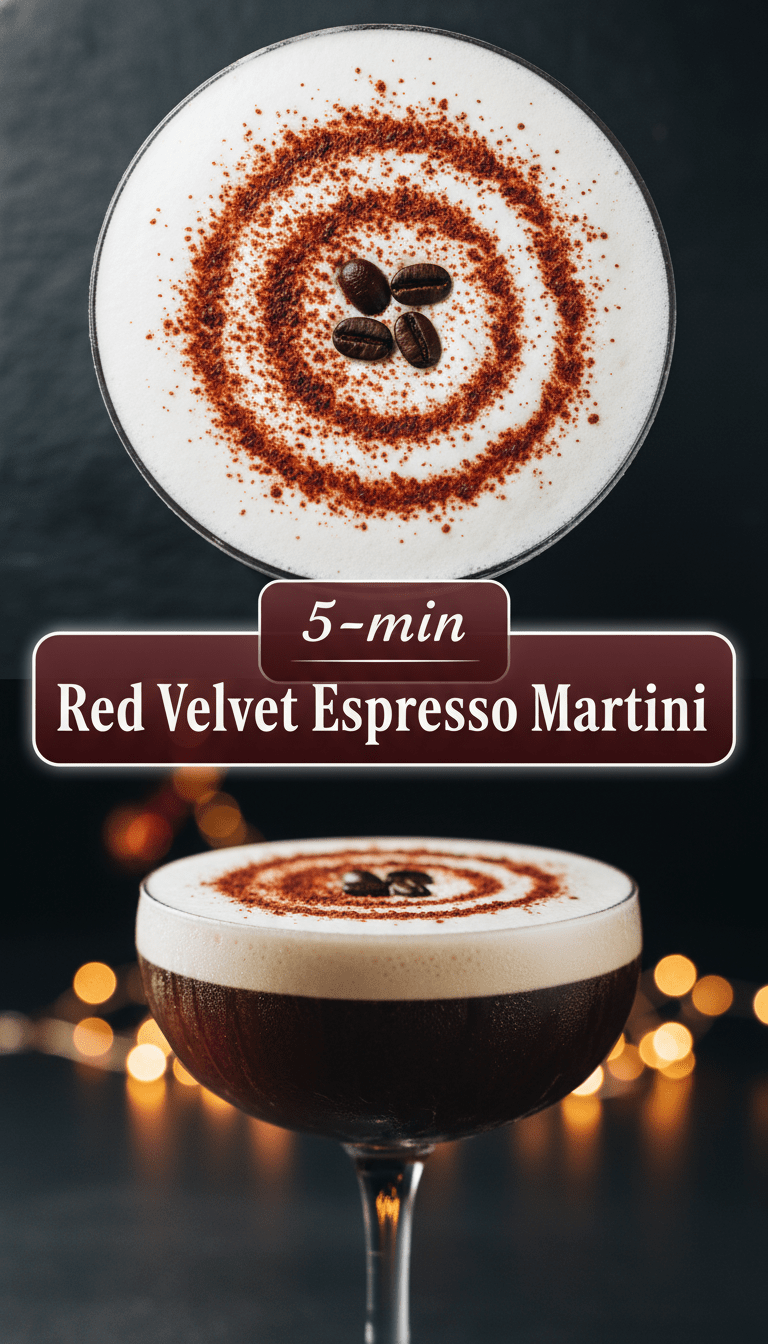 Red Velevet Espresso Martini Recipe