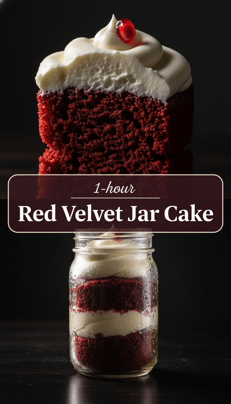 Red velvet jar cake Recipe