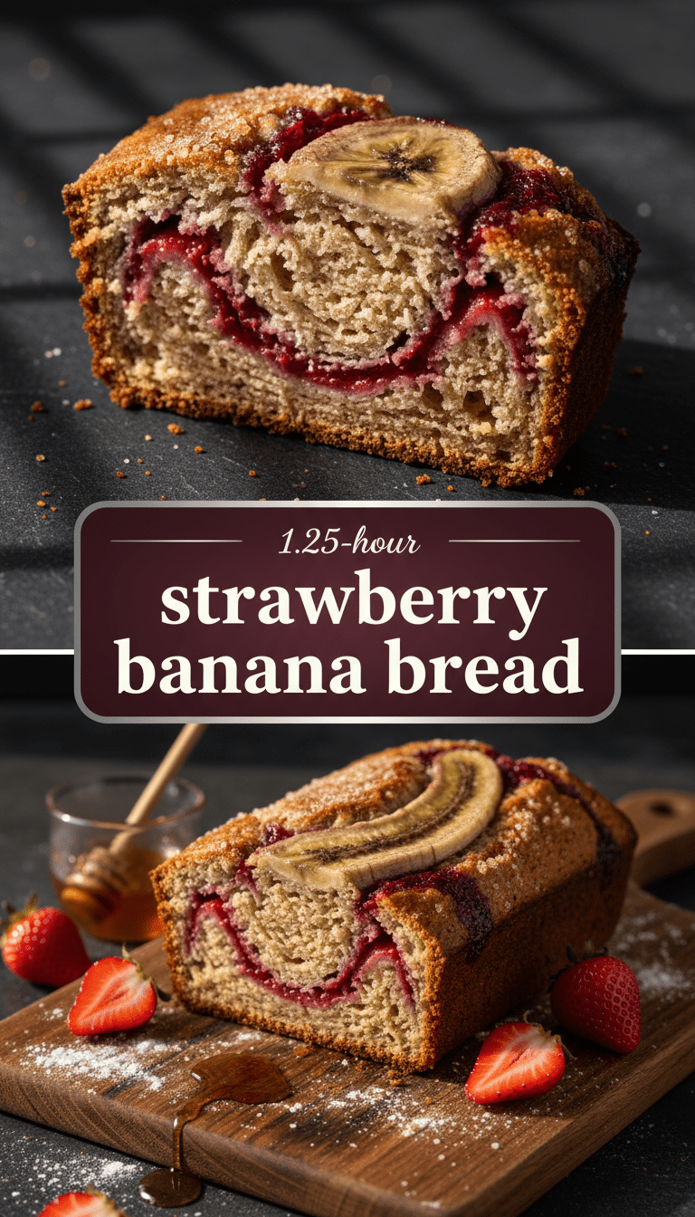 Strawberry Banana Bread Recipe