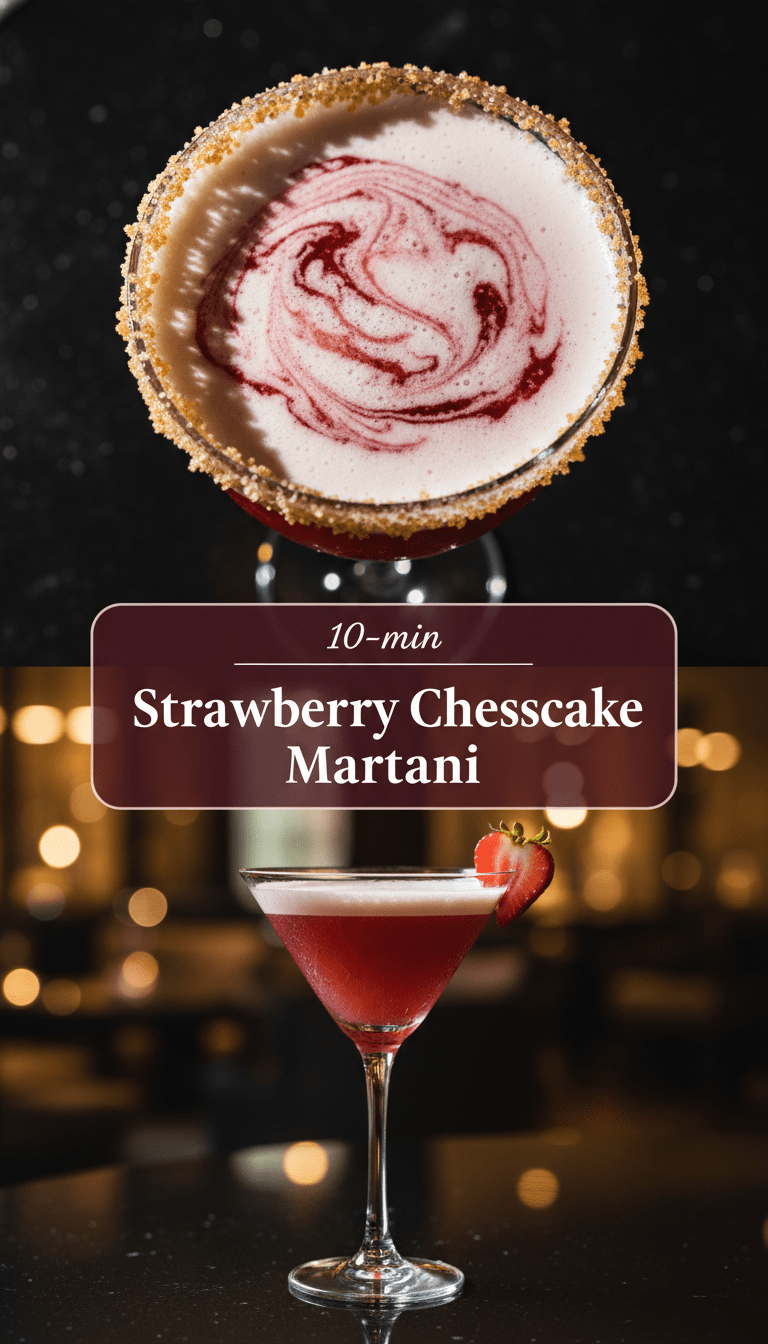 Strawberry Cheesecake Martini Recipe