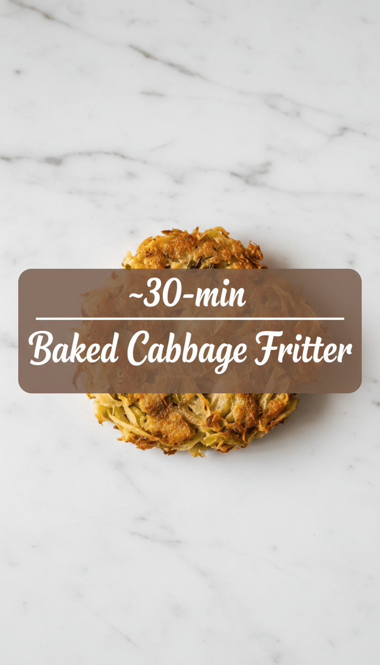 Baked Cabbage fritters Recipe