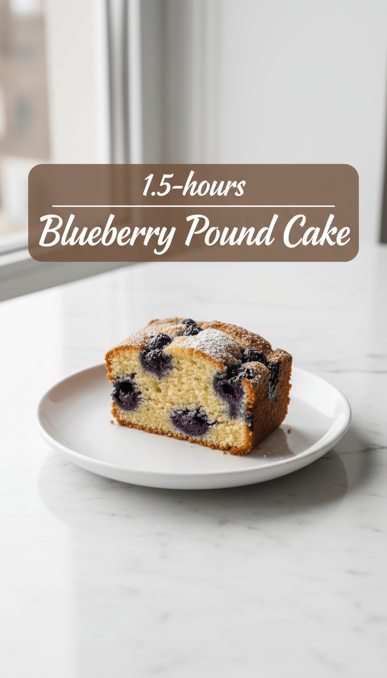 Blueberry Pound Cake Recipe