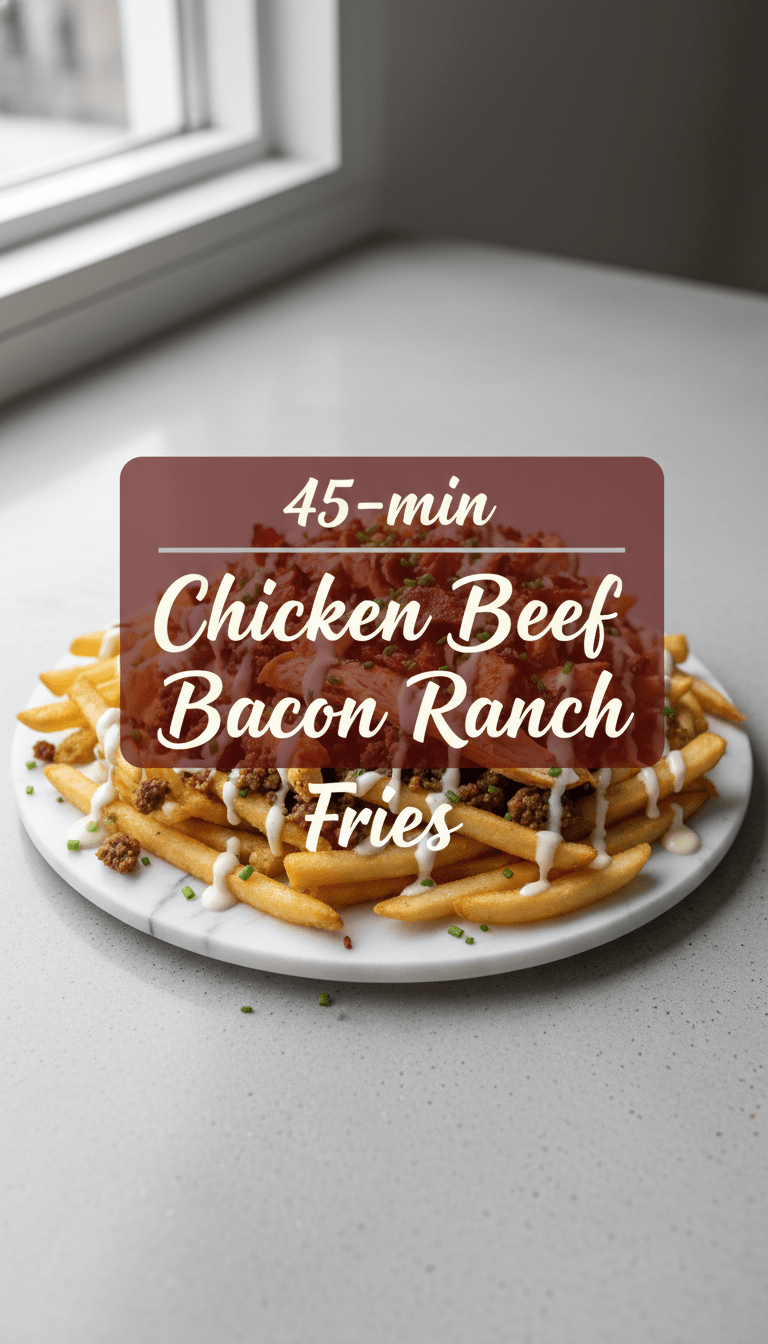 Chicken Beef Bacon Fries Recipe