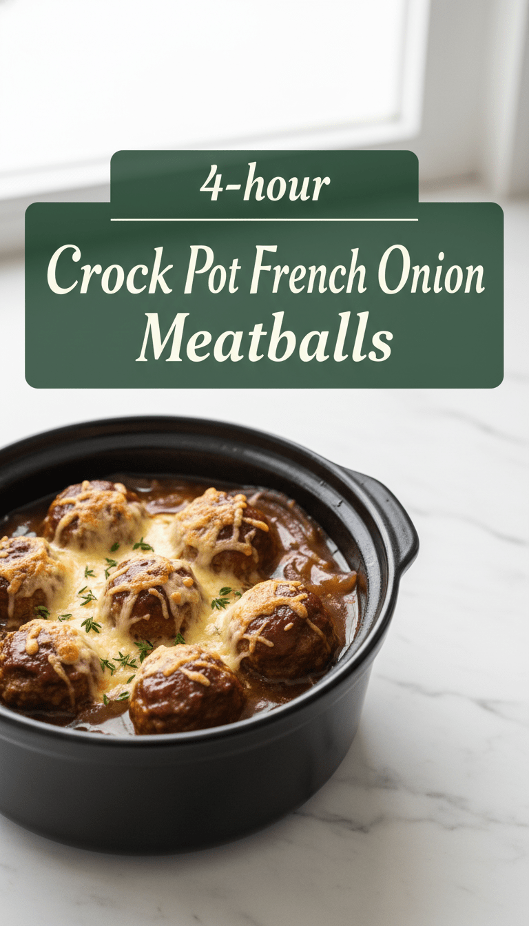 French Onion Meatballs Recipe