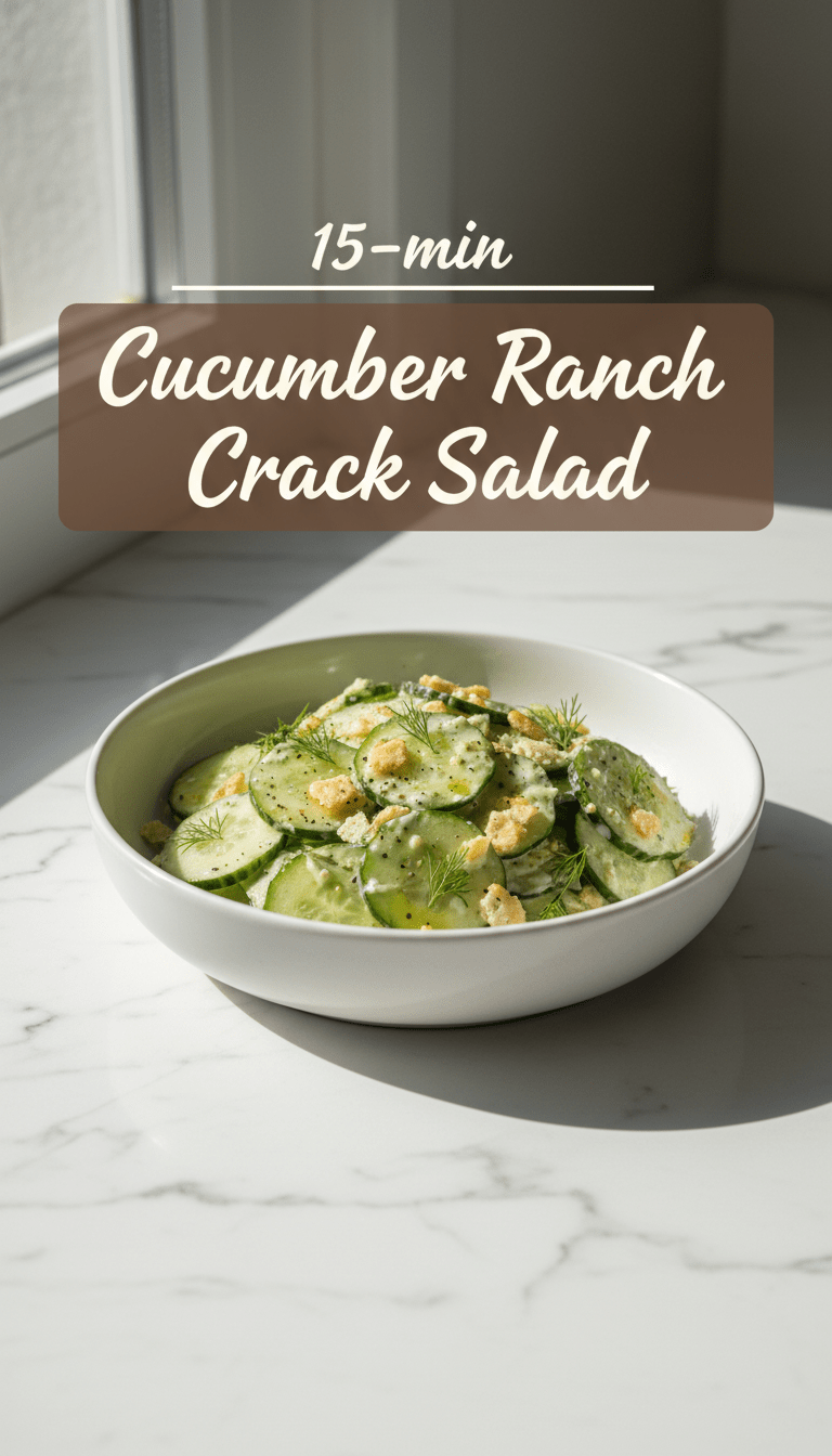 Cucumber Ranch Salad Recipe