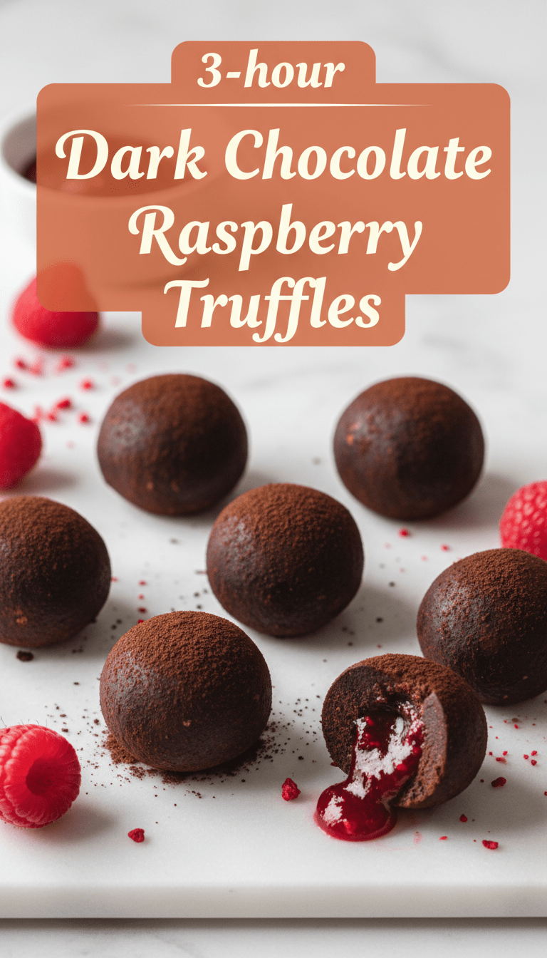 Dark Chocolate Raspberry Truffle Recipe