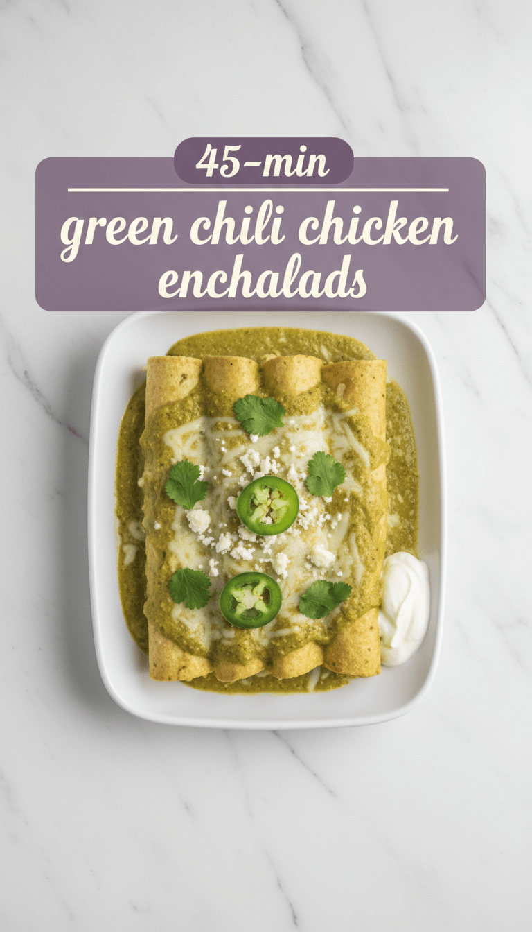 Green Chili Chicken Enchiladas Recipe