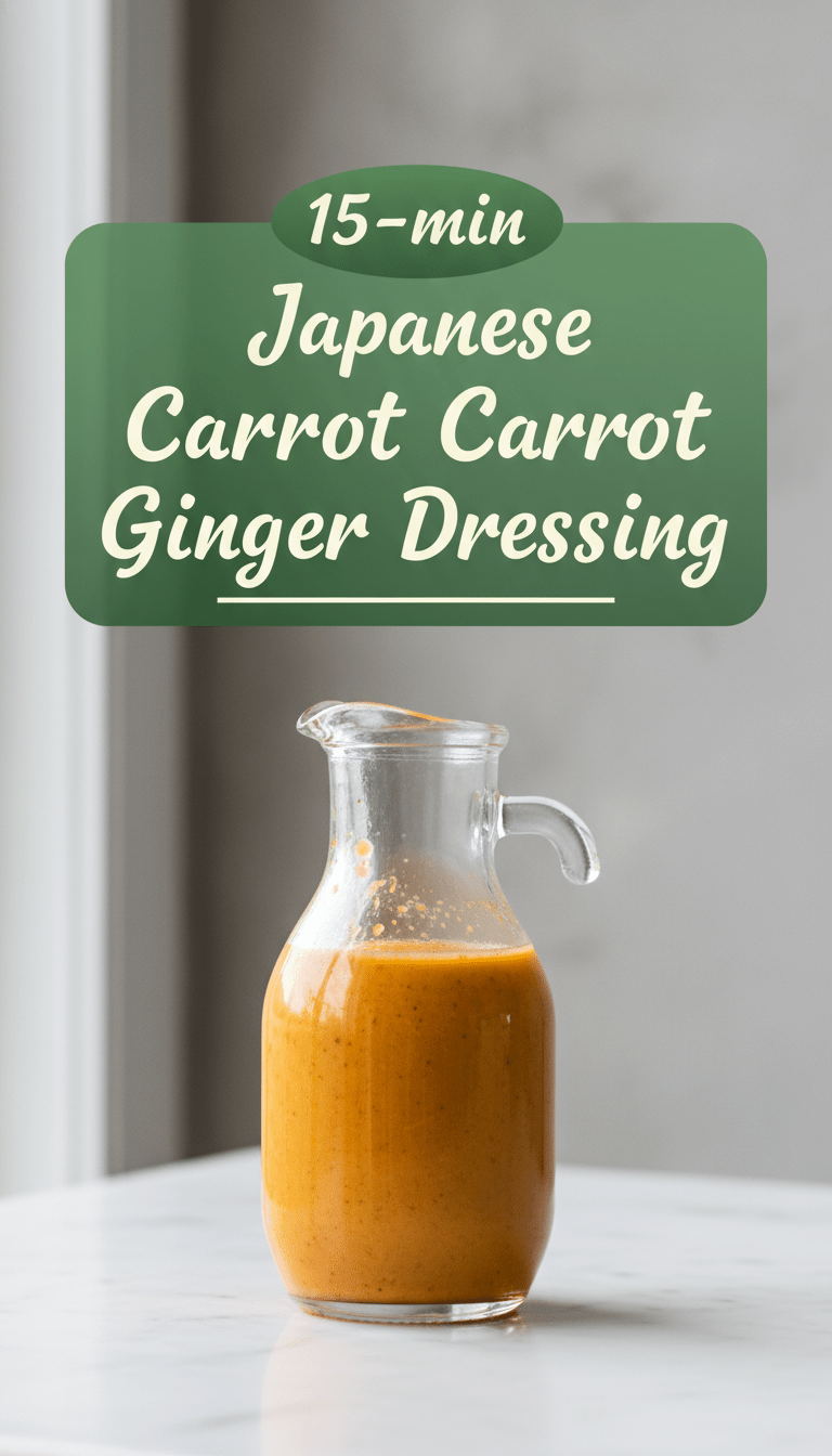 Carrot Giner Dressing Recipe