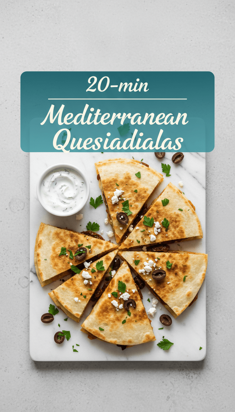 Mediterranean Quesadilla Recipe