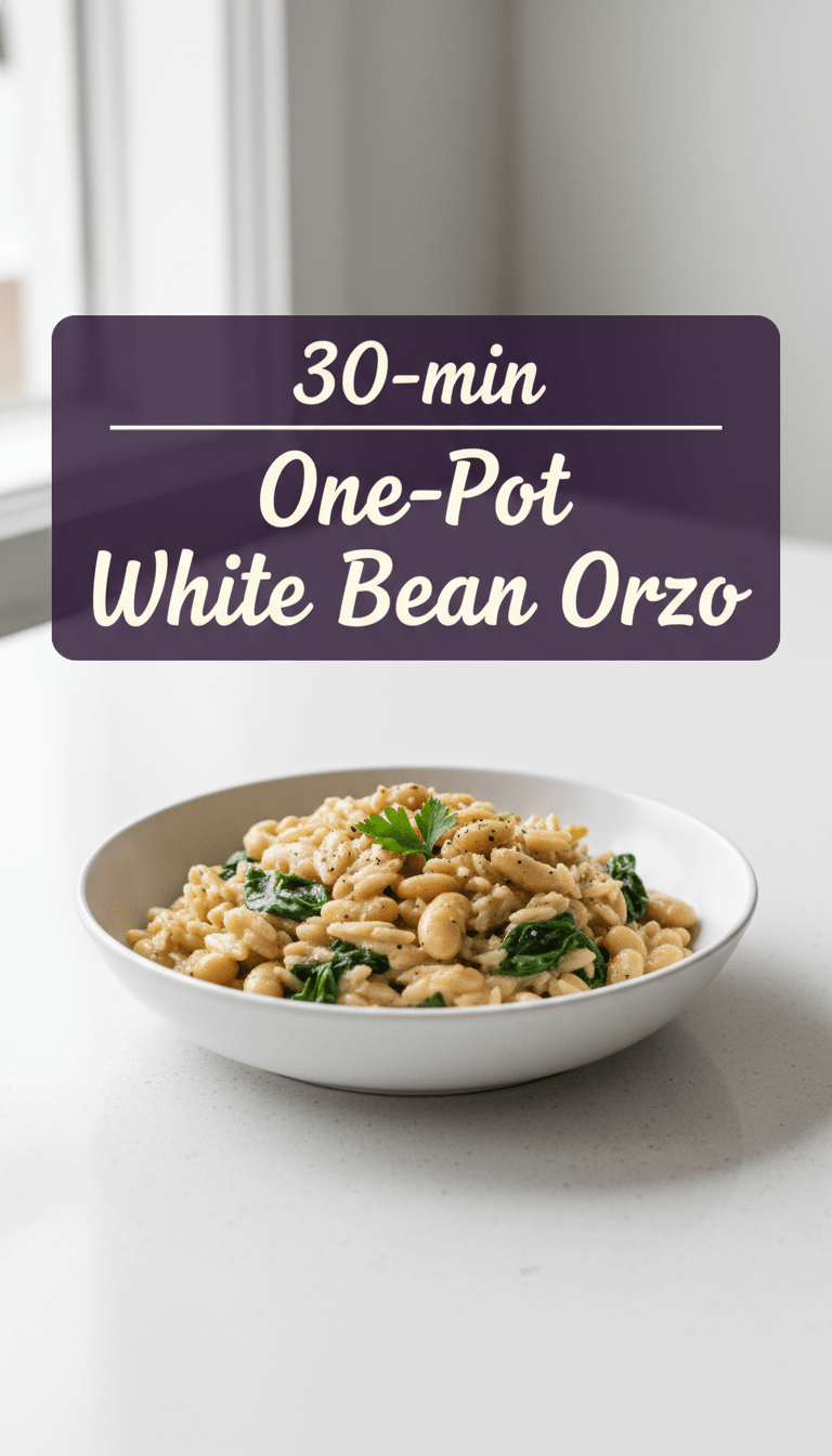 One pot Bean Orzo Recipe