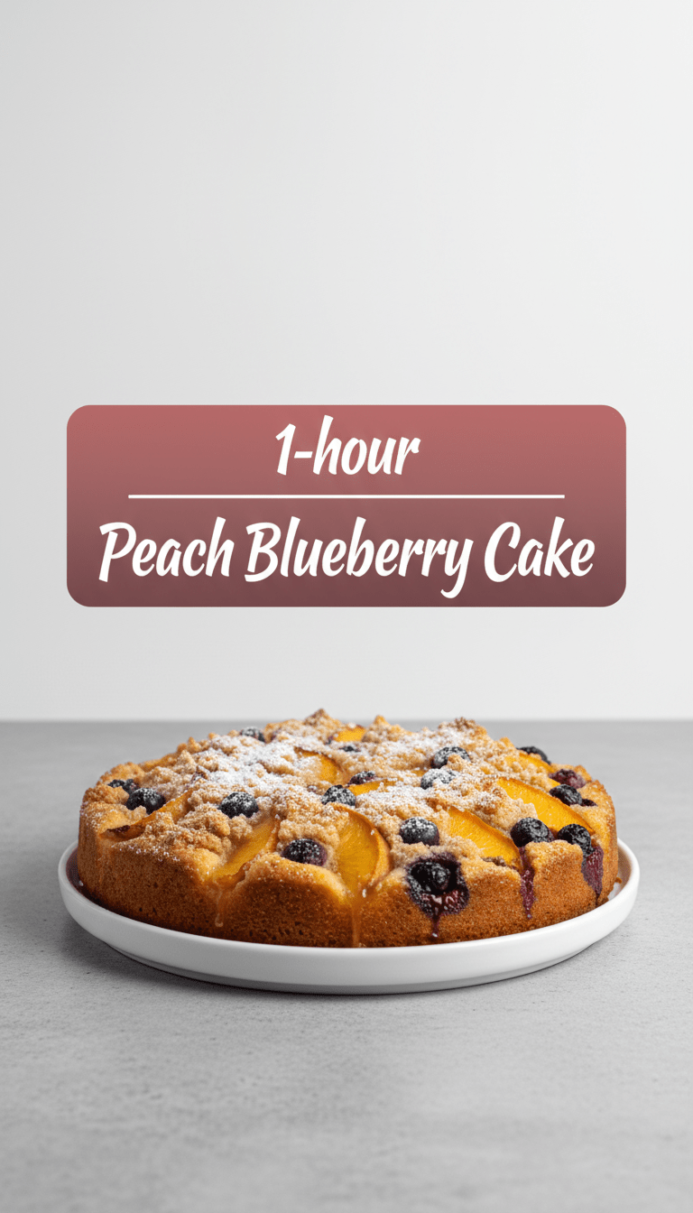 Peach Blueberry Cake Recipe