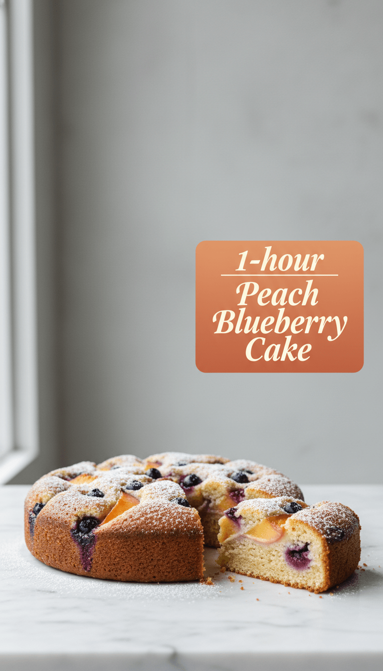 Peach Blueberry Cake Recipe