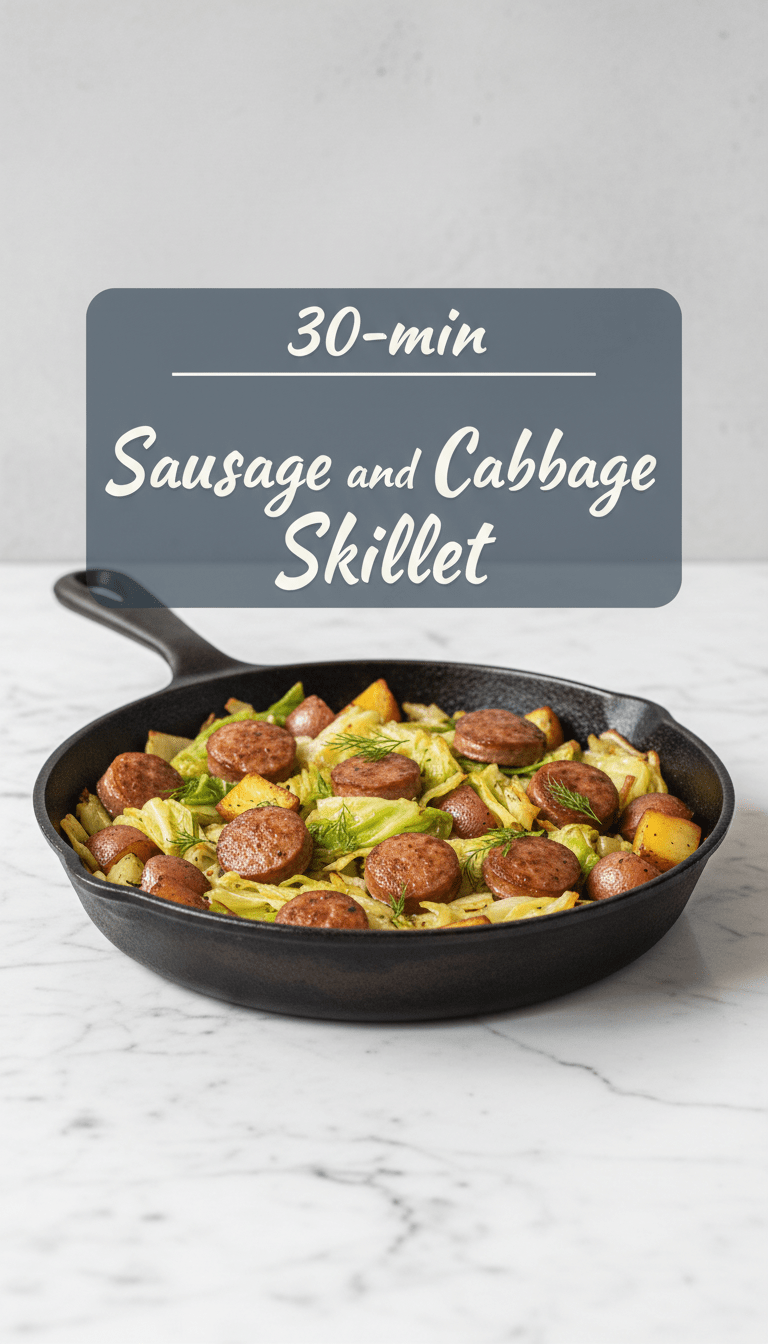Sausage and Cabbage Skillet Recipe