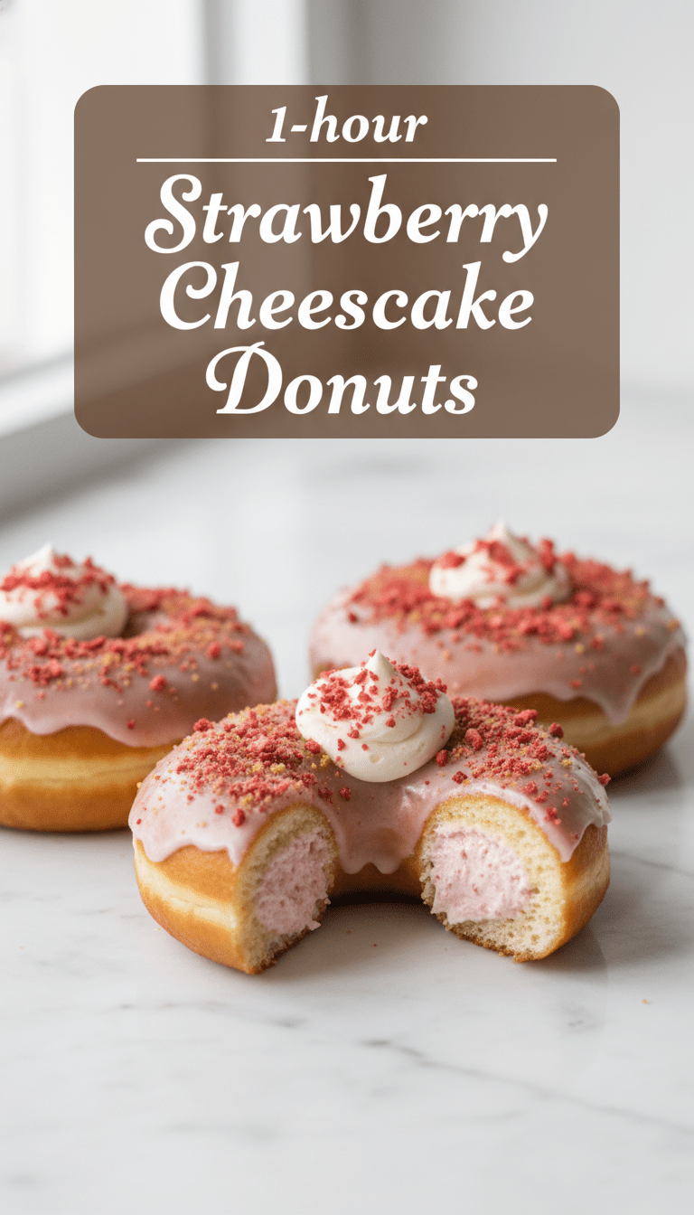 Strawberry Cheesecake Donut Recipe